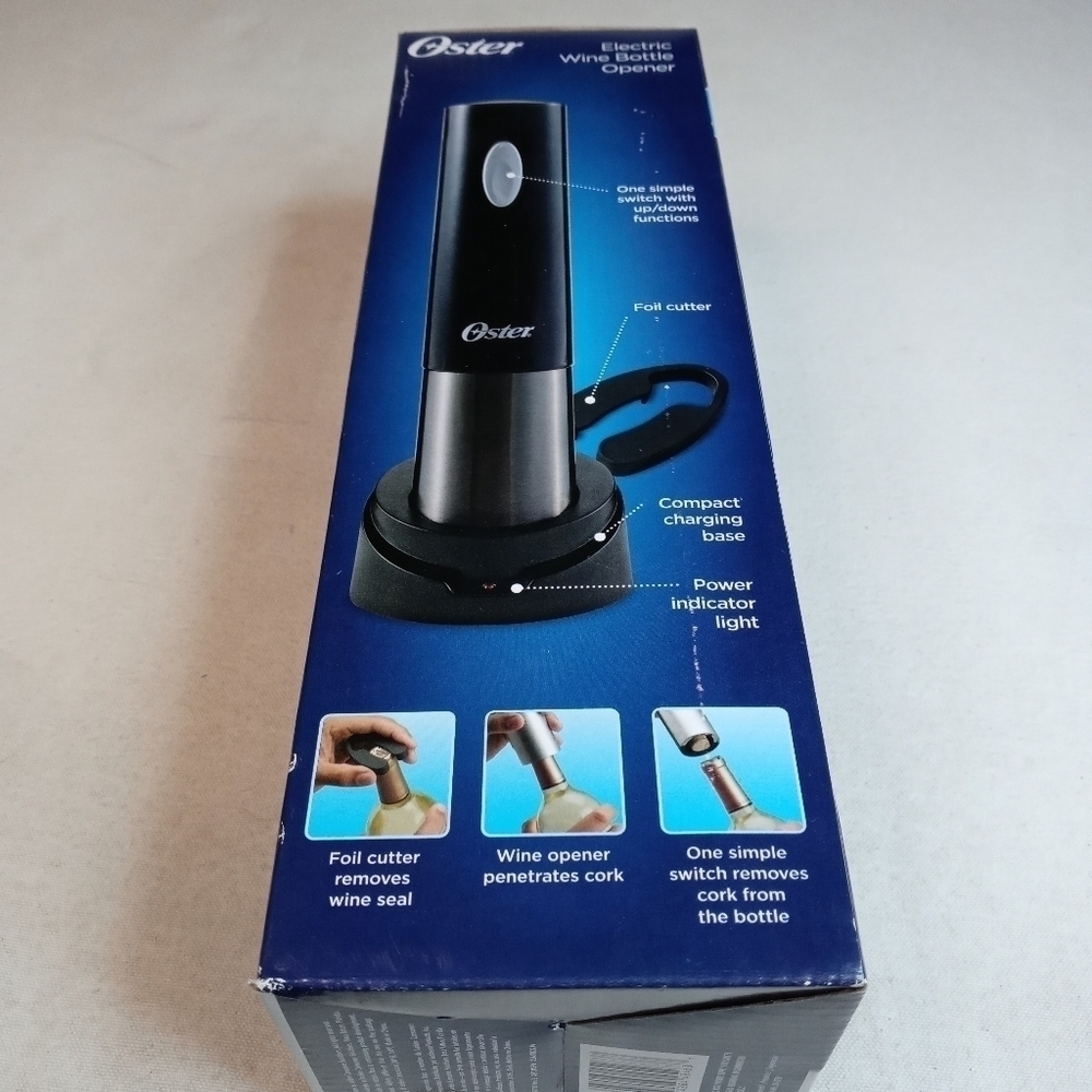 Oster Electric Wine Bottle Opener Corkscrew Cork C